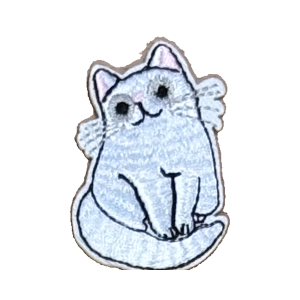 White Sitting Cat