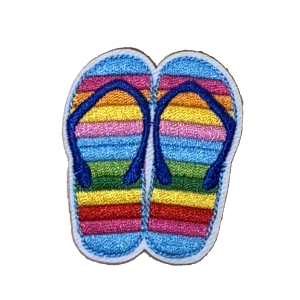 Rainbow Flip Flops